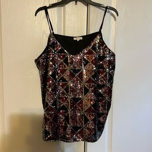 🌞3/$25 Peach brand sparkle top